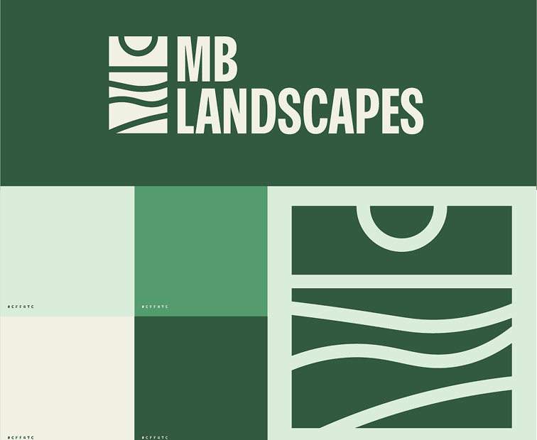 A screenshot from the MB Landscapes: Branding and CMS project